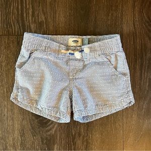 Old Navy Blue & White Striped Shorts, Size Small